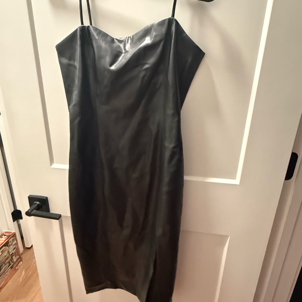 Susana Monaco Sleek Black Strapless Dress